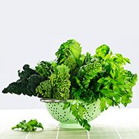Enzymes in leafy greens
