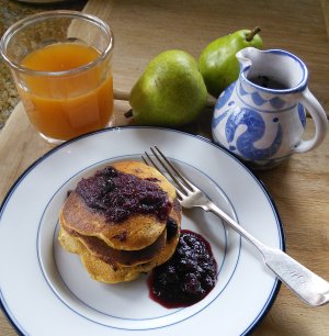 Corn - Blueberry Pancakes